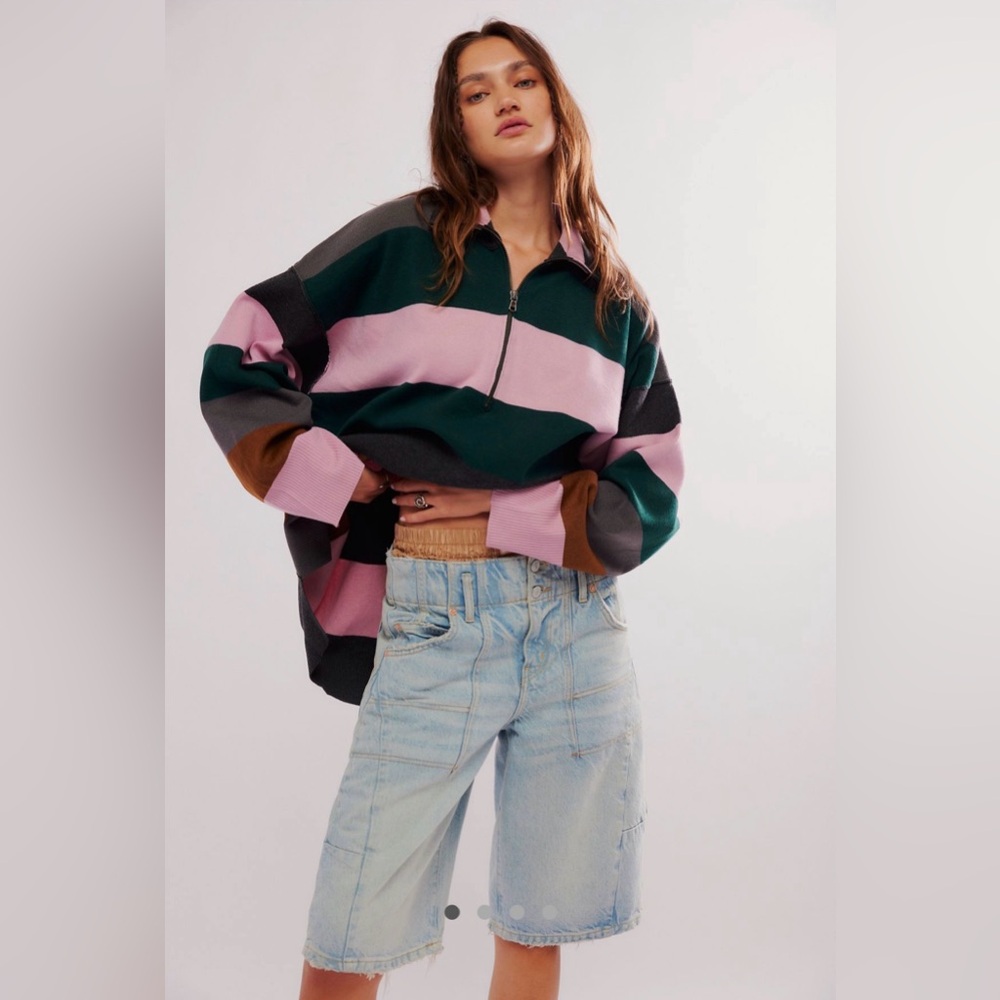 Pine Grove Combo Coastal Stripe Pullover // Free People